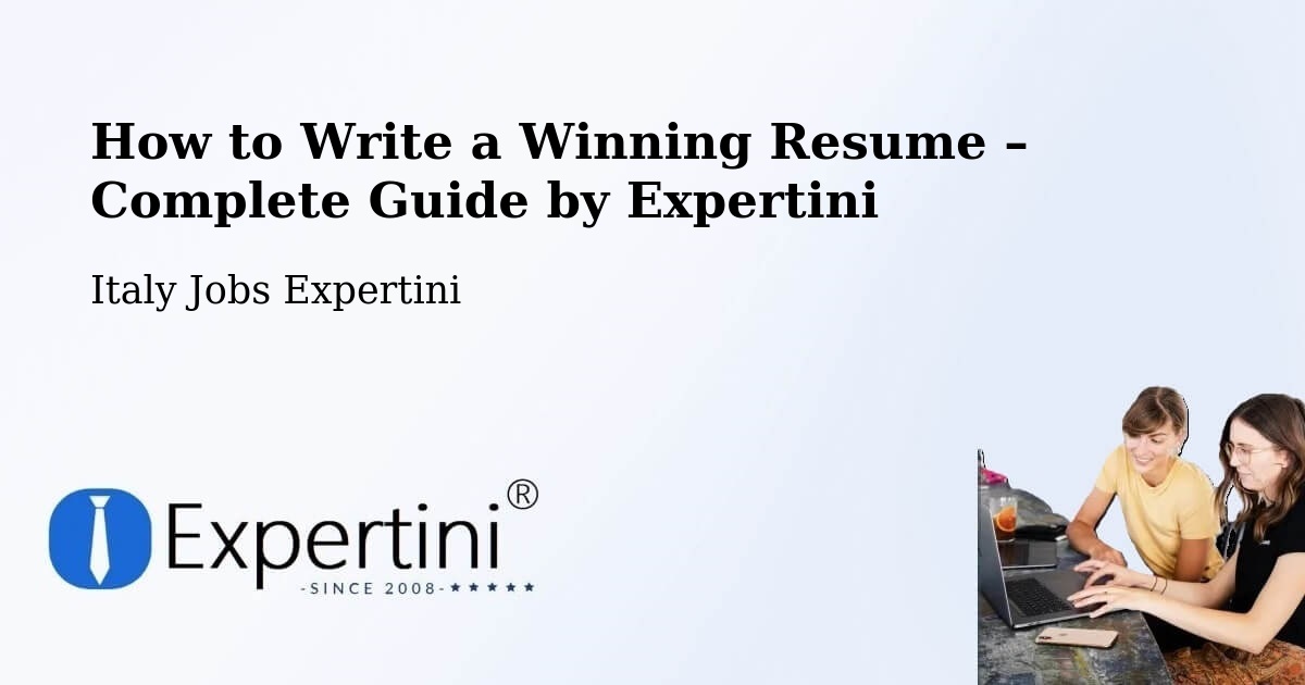 Resume Writing Guide for Job Seekers – Curinga - Curinga, Italy Jobs Expertini