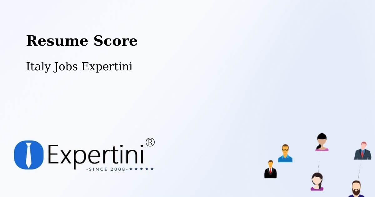 Resume Score & Job Description Match Tool – Curinga - Italy Jobs Expertini